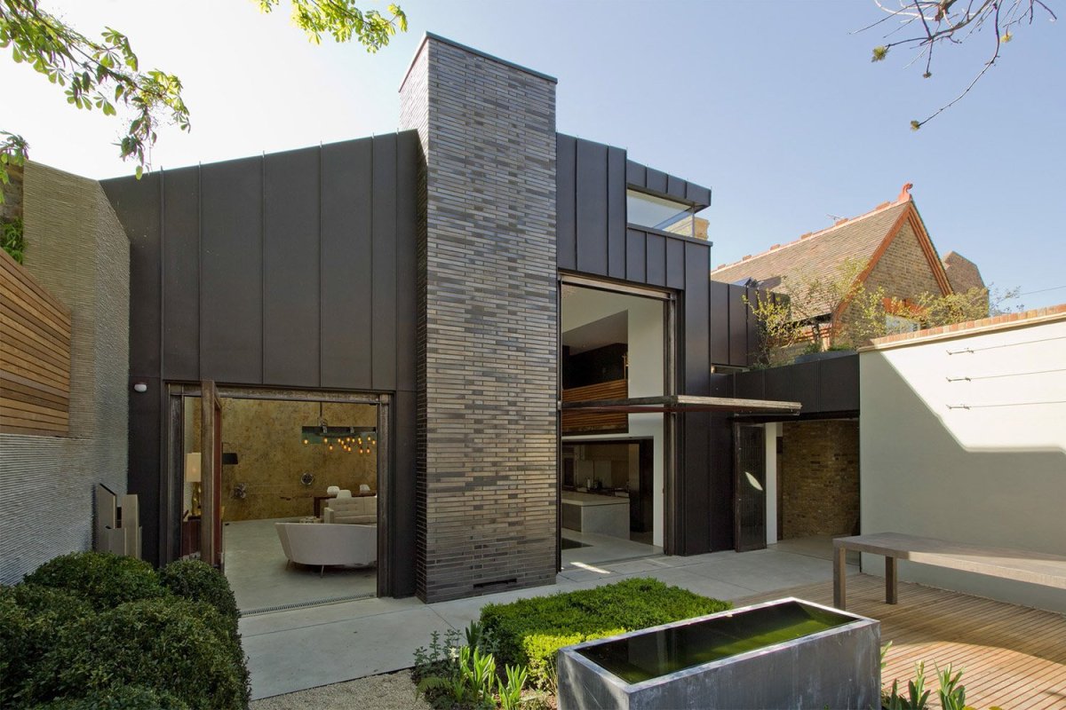 Фасад в стиле лофт