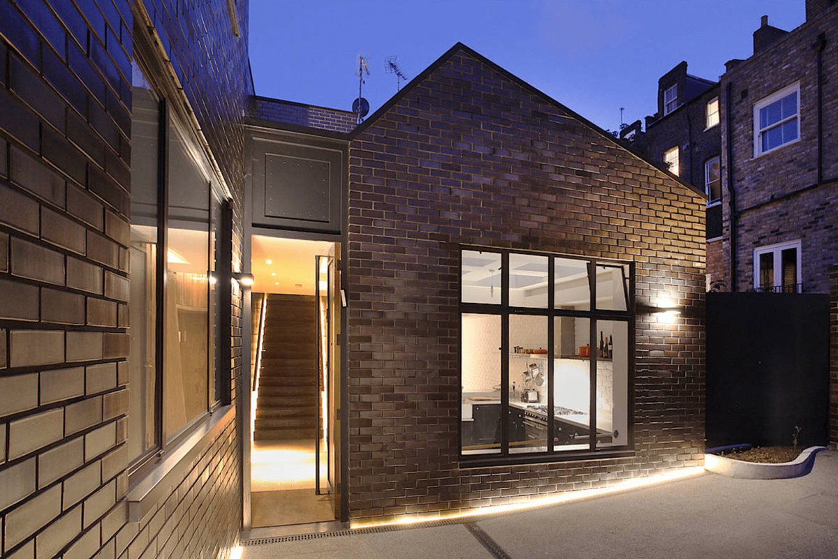 Кирпичный дом в стиле лофт