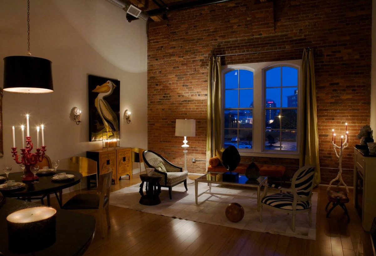 Освещение лофт в интерьере