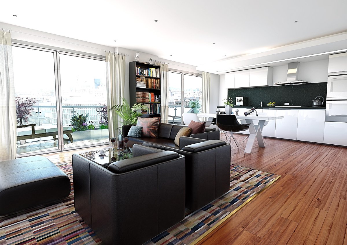 Внутренний интерьер современной квартиры