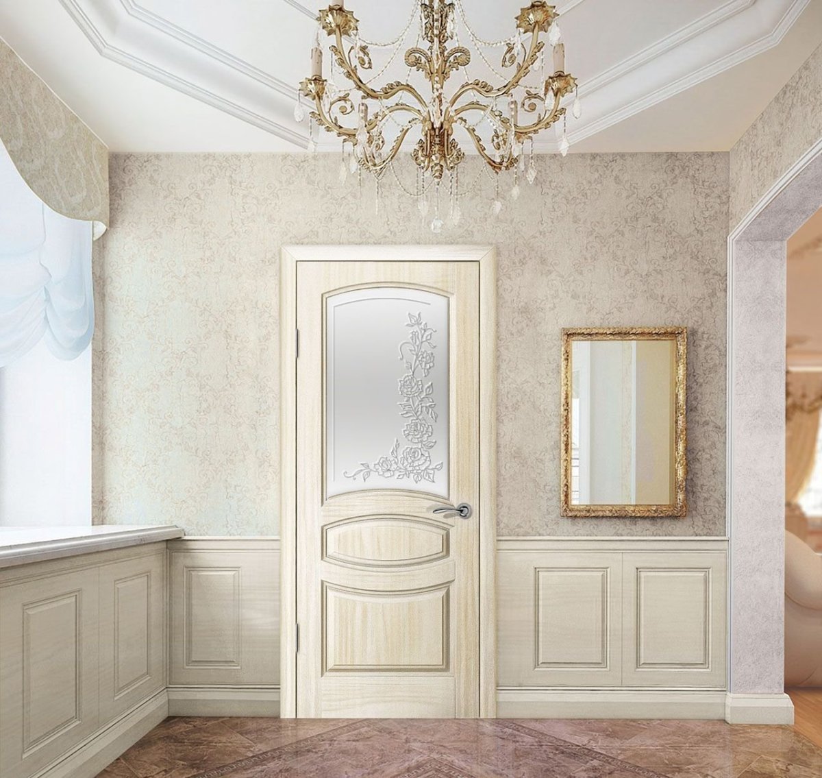 Belwooddoors Элина слоновая кость (со стеклом) рис35