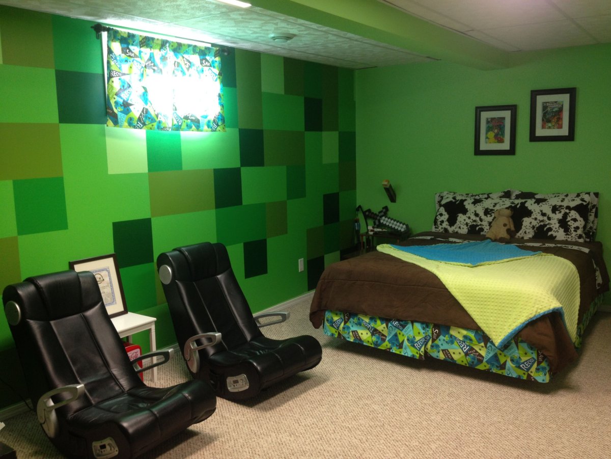 Комната в стиле МАЙНКРАФТА