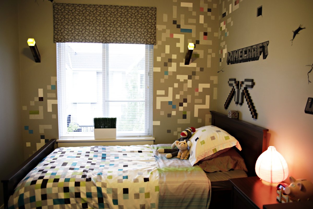 Обои в стиле майнкрафт