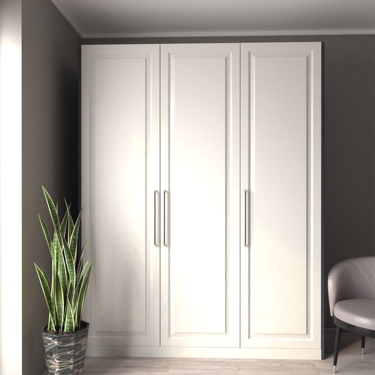 Шкаф ikea с распашными дверьми 100x58x236