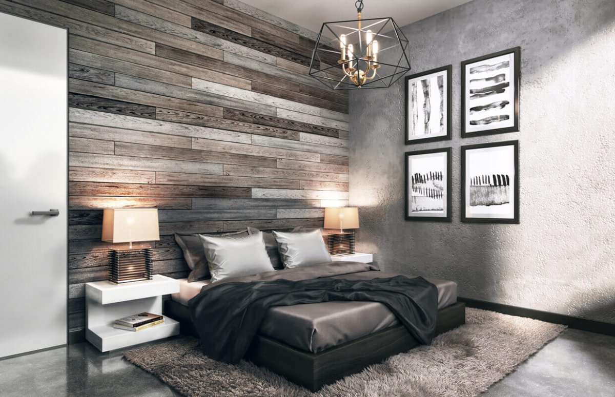 Rustic Wood Decor спальня