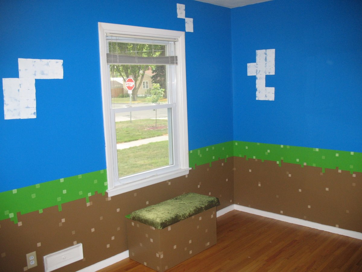 Интерьер в стиле майнкрафт