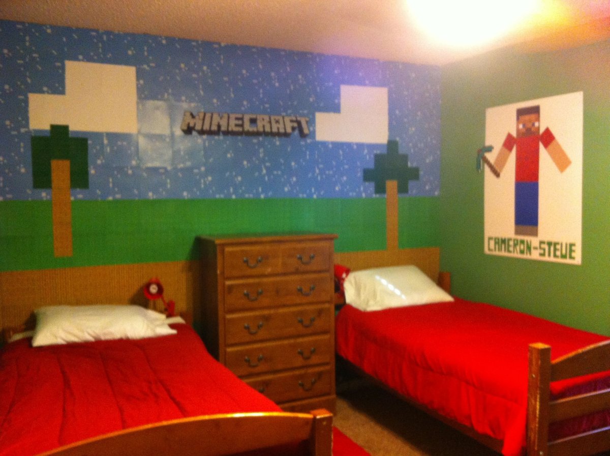 Комната в стиле МАЙНКРАФТА