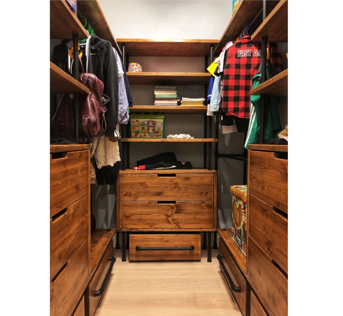 Гардеробная модульная лофт ag15