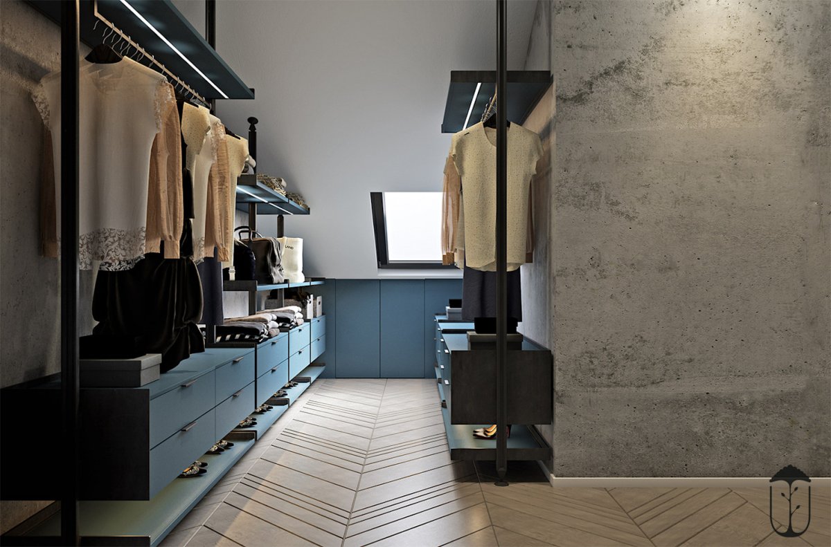 Гардеробные лофт