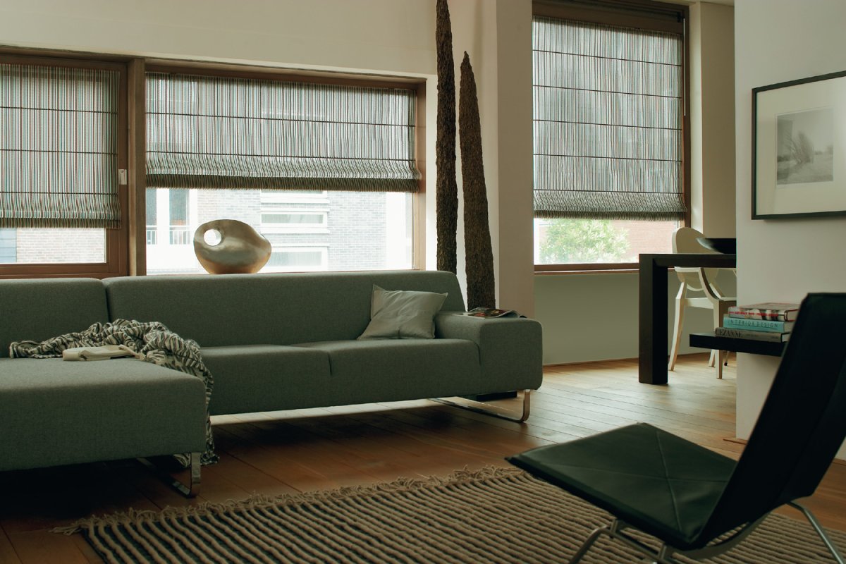 Рулонные шторы в стиле лофт