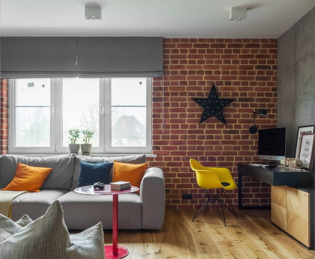 Римские шторы лофт стильные