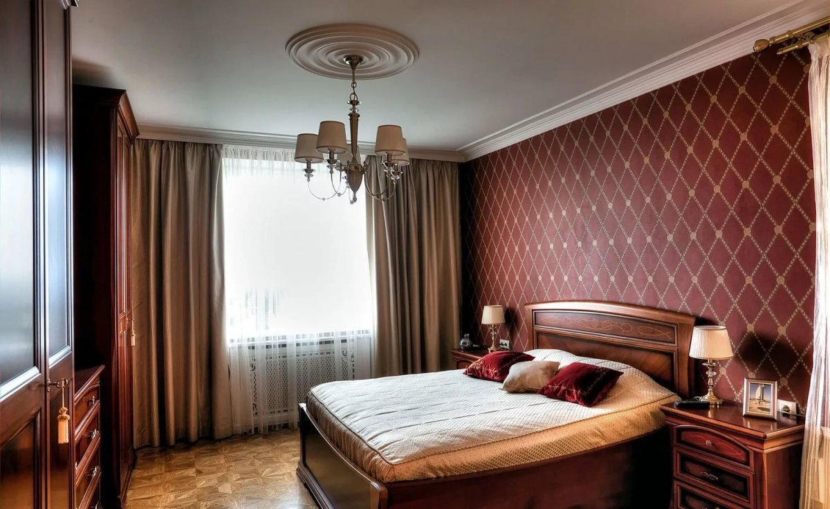 Спальня в синих тонах