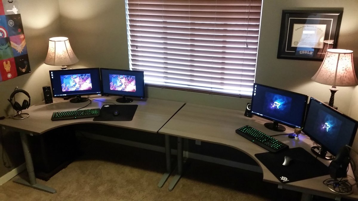 Интерьер кабинета геймера