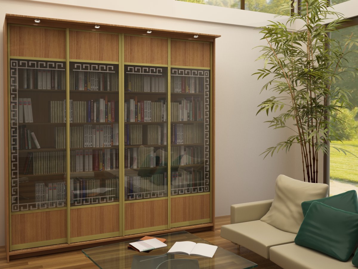 Barrister Bookcase with Glass Doors