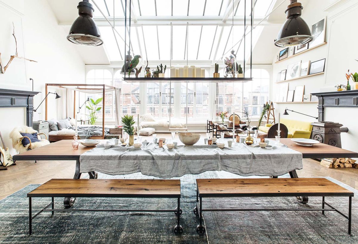 Необычные лофт интерьеры