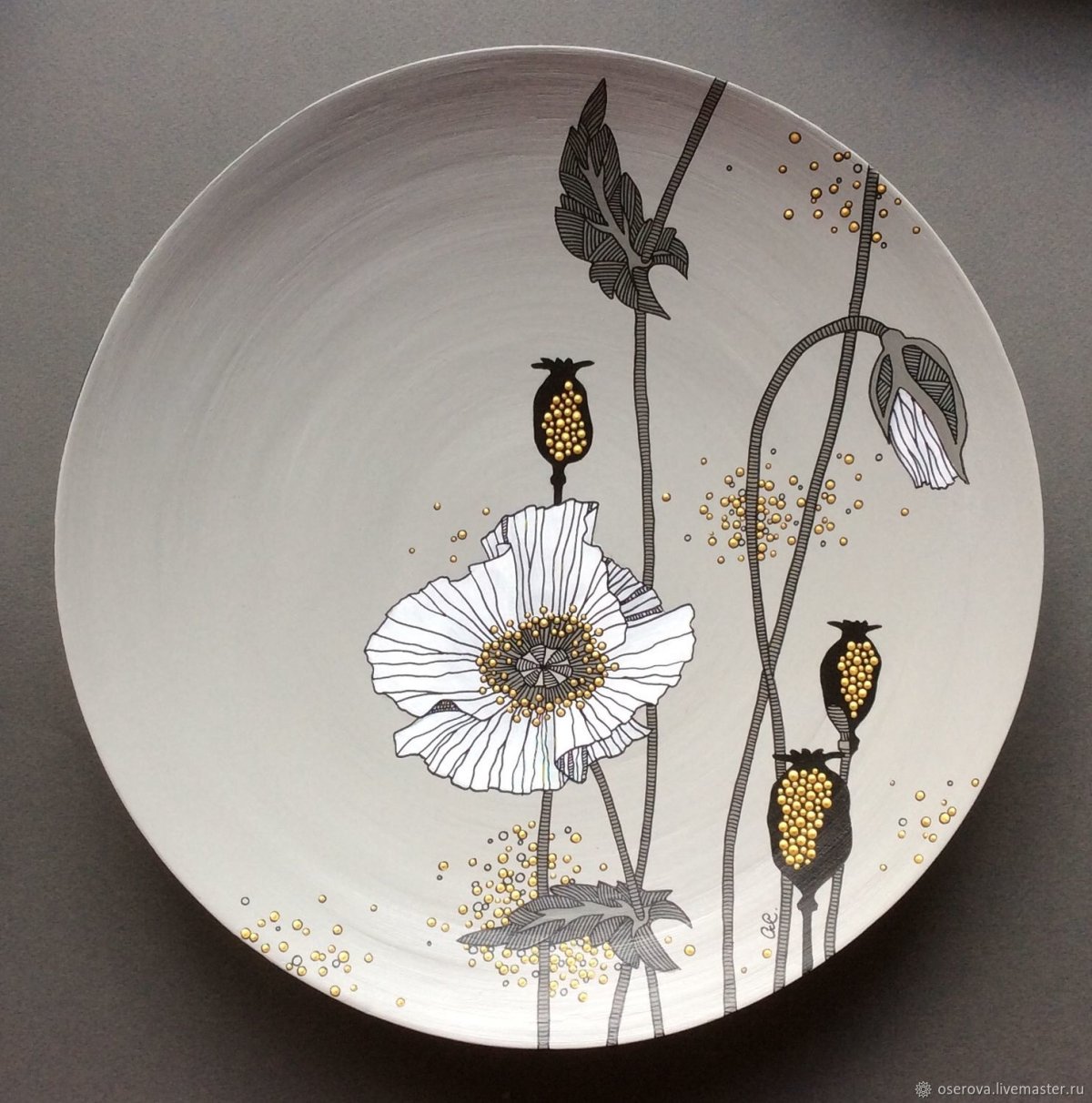 Декорированные тарелки