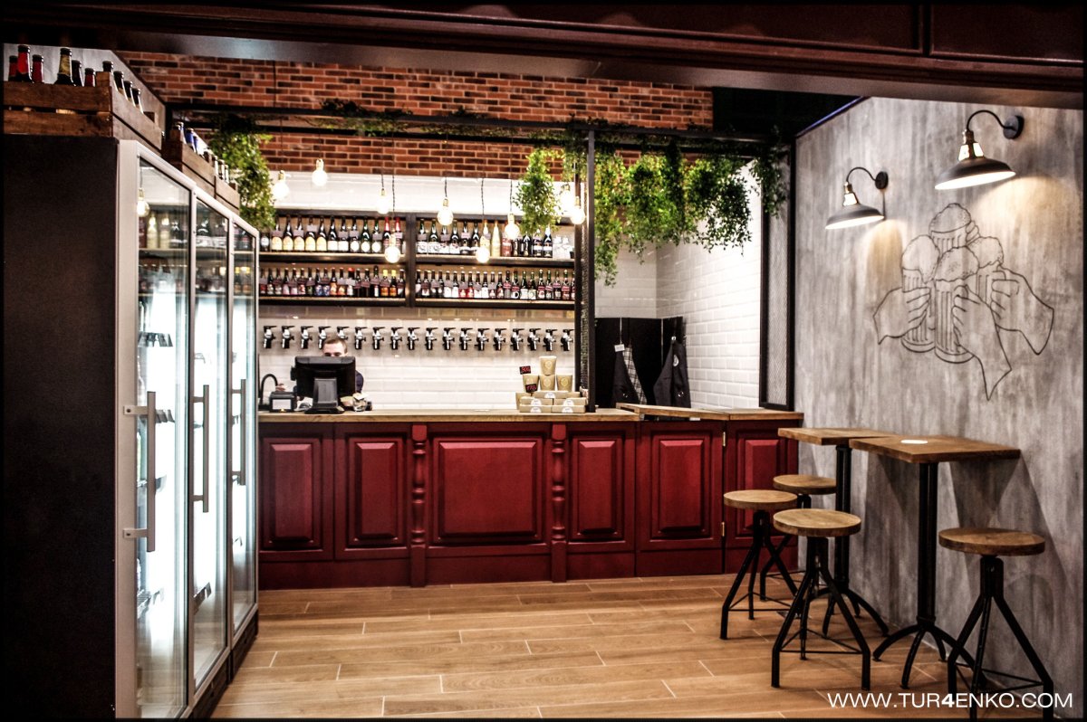 Барная стойка Loft кафе