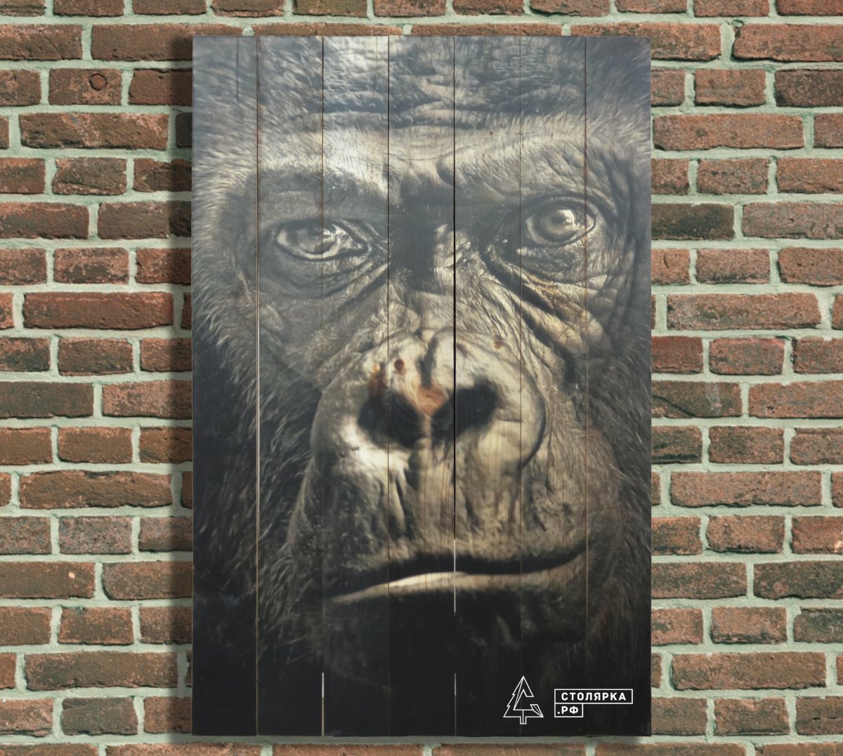 Печать картин на досках в стиле лофт животные