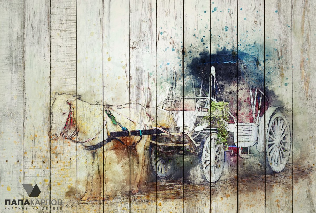 Картины на доске красками