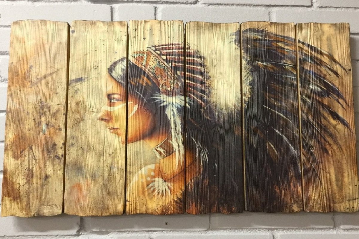 Печать на дереве