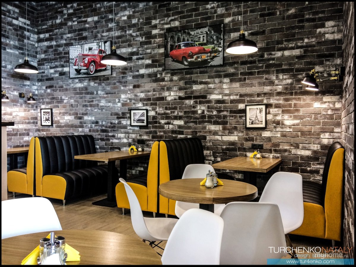 Декора в интерьере кафе