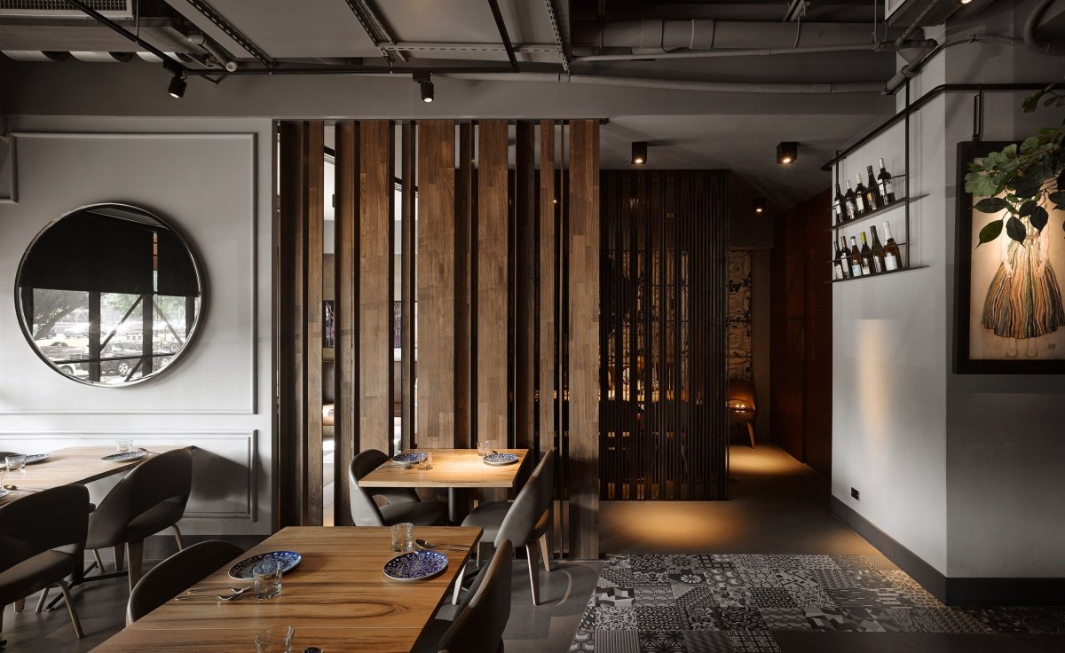 Урбанистический стиль в интерьере кафе