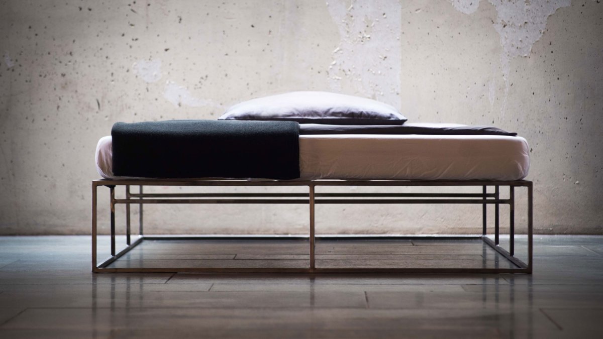 Кровать в винтажном стиле Adil 90x190 серого цвета