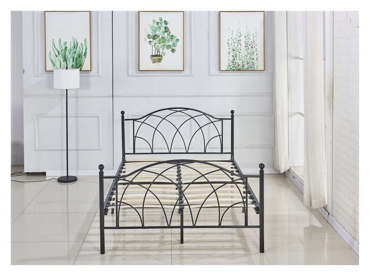 Кровать каркас черный муар