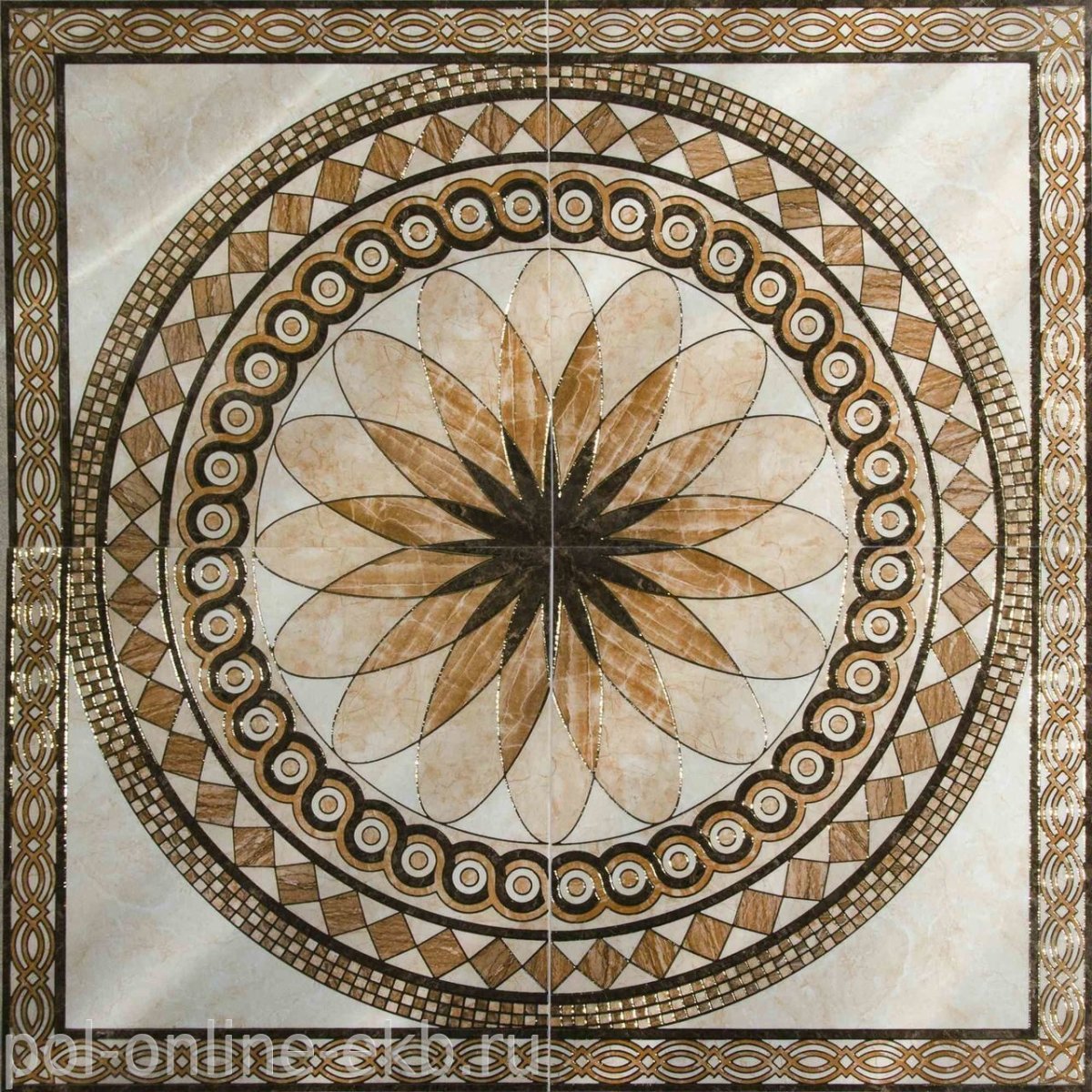 Roseton Coimbra 4 Oro 60x60