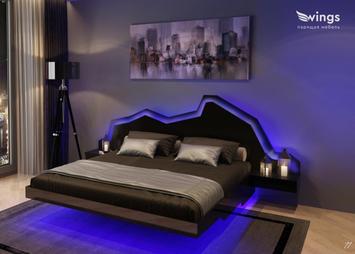 Кровать с подсветкой