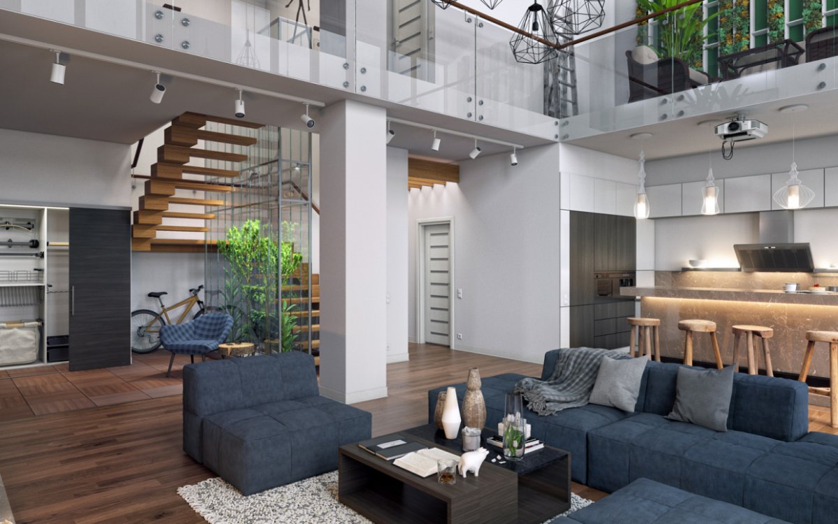 Двухуровневая квартира с террасой