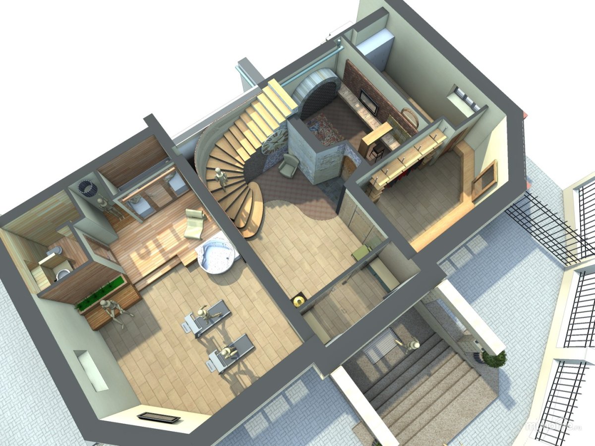 Двухуровневый пентхаус в Москва Сити