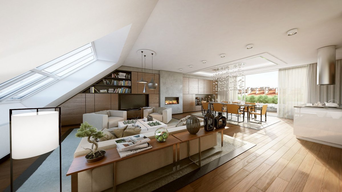 Двухъярусная квартира с террасой