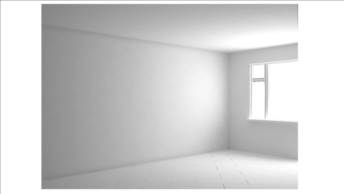 Белая комната пустая