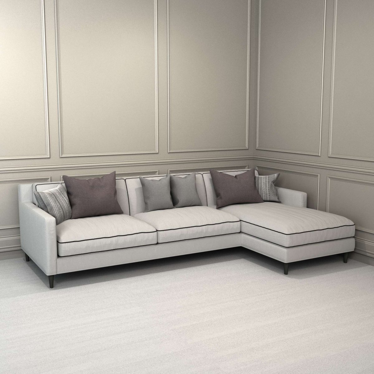 Белый диван