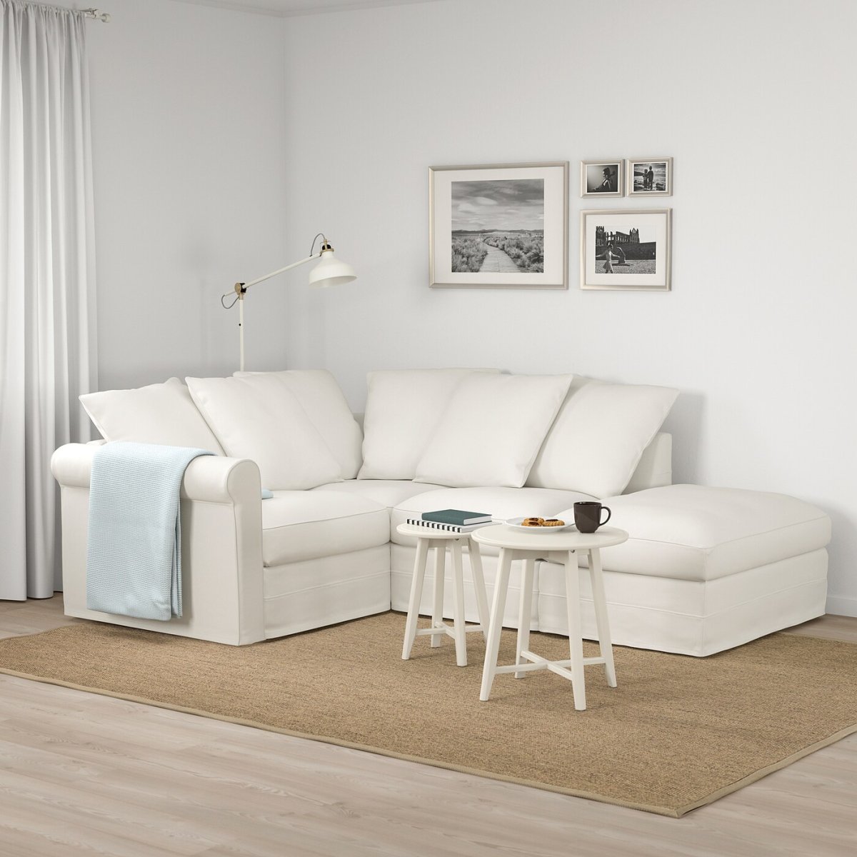 Аванта диван белый угловой