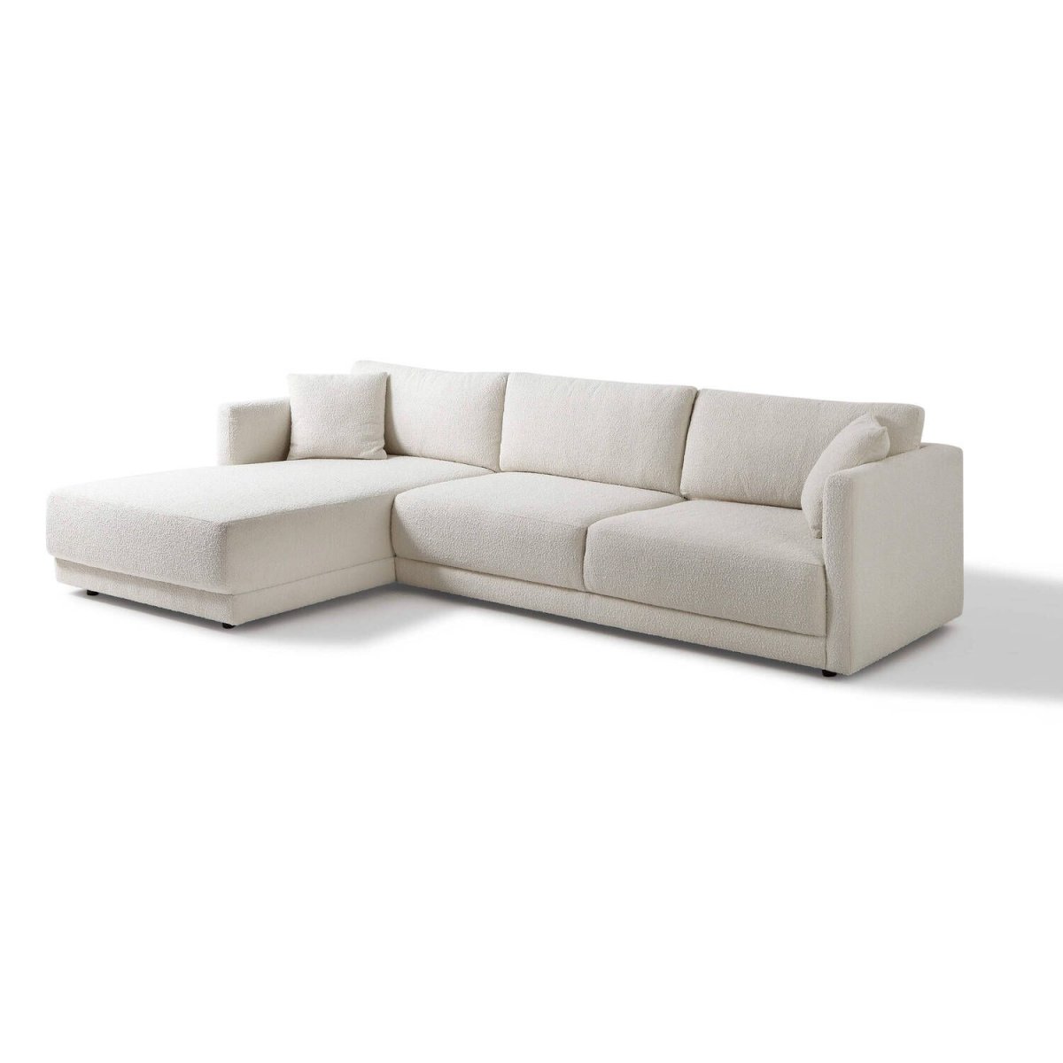 Белый кожаный диван угловой