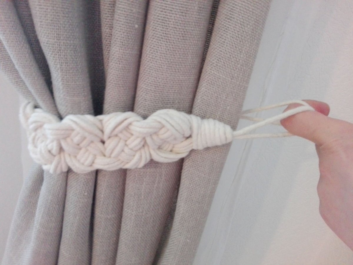 Подхваты для штор макраме