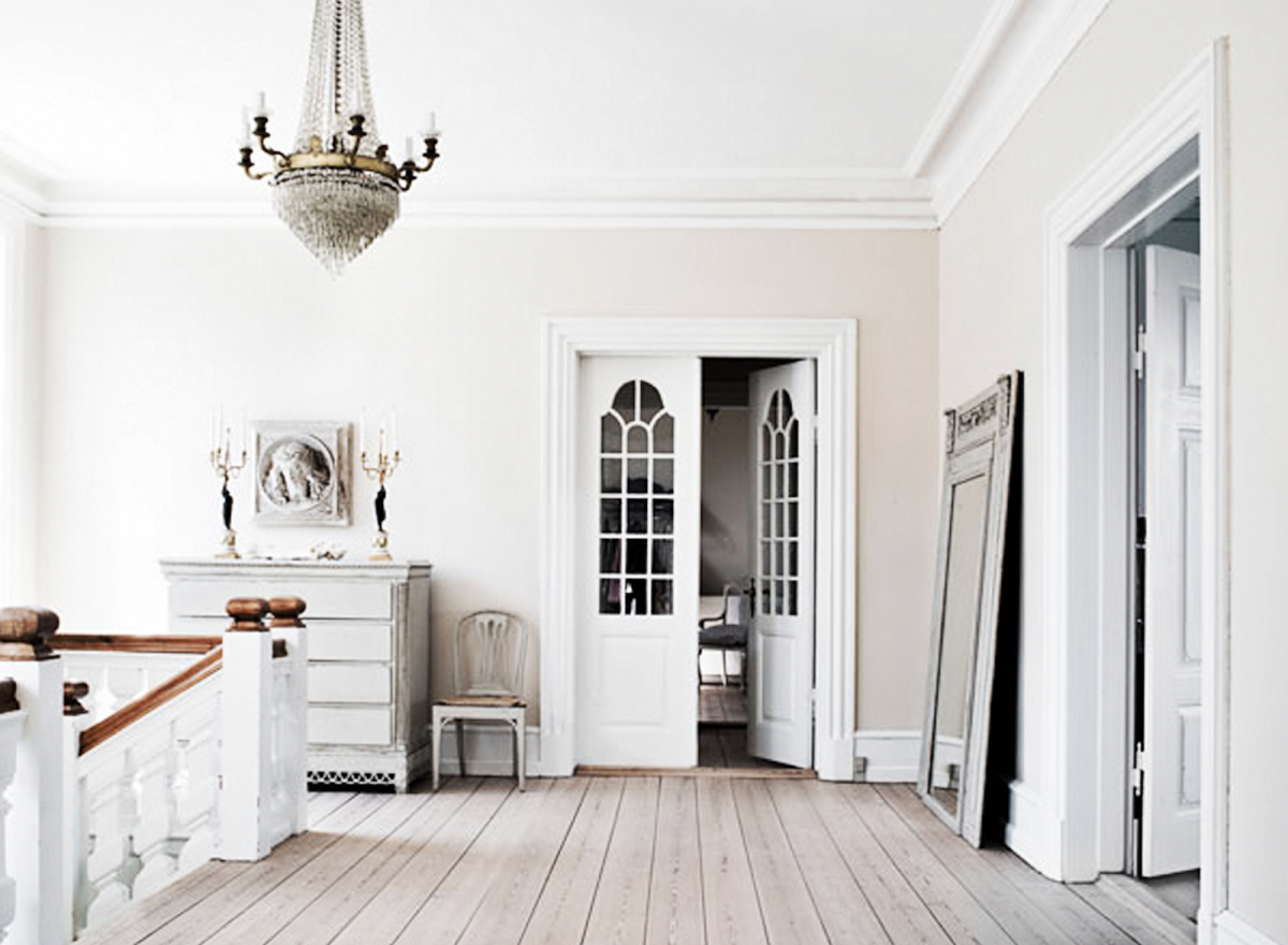 Белые двери в интерьере дома