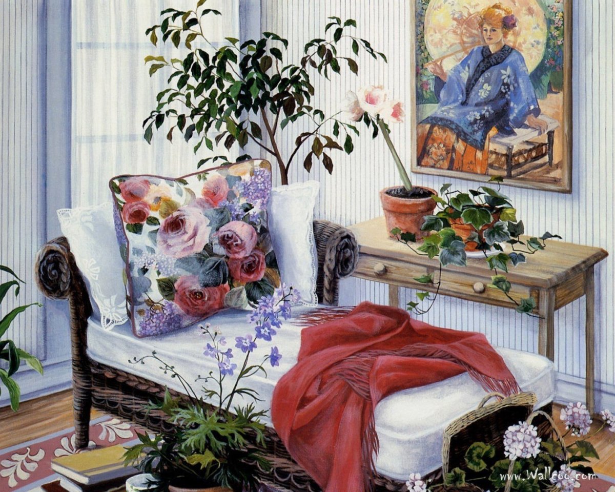 Вышивка в интерьере