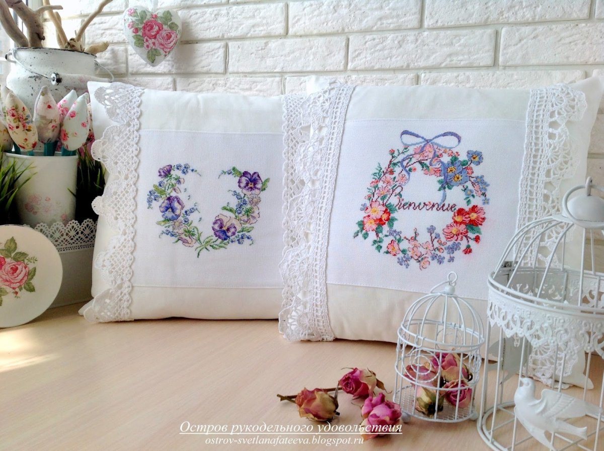 Вышивка в современном интерьере