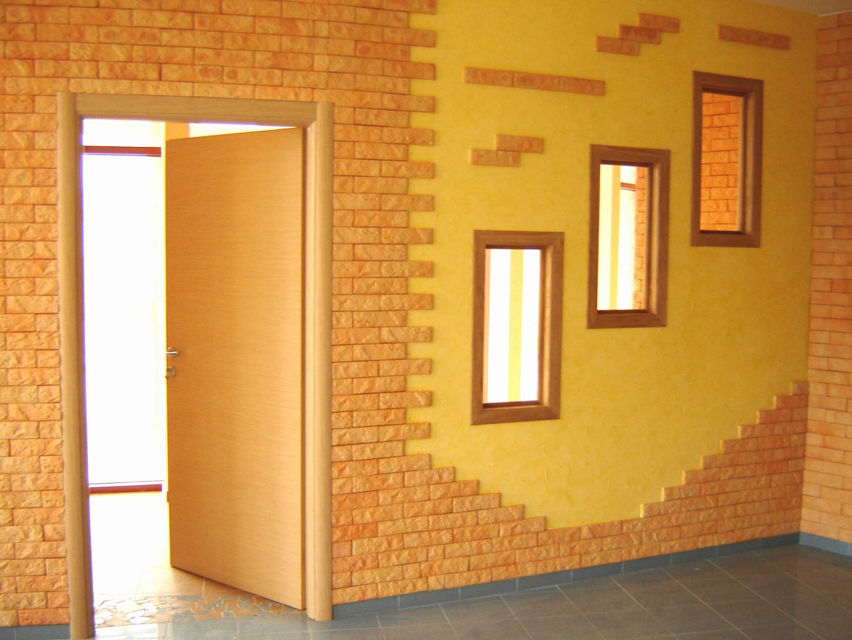 Отделка клинкером дверных проемов