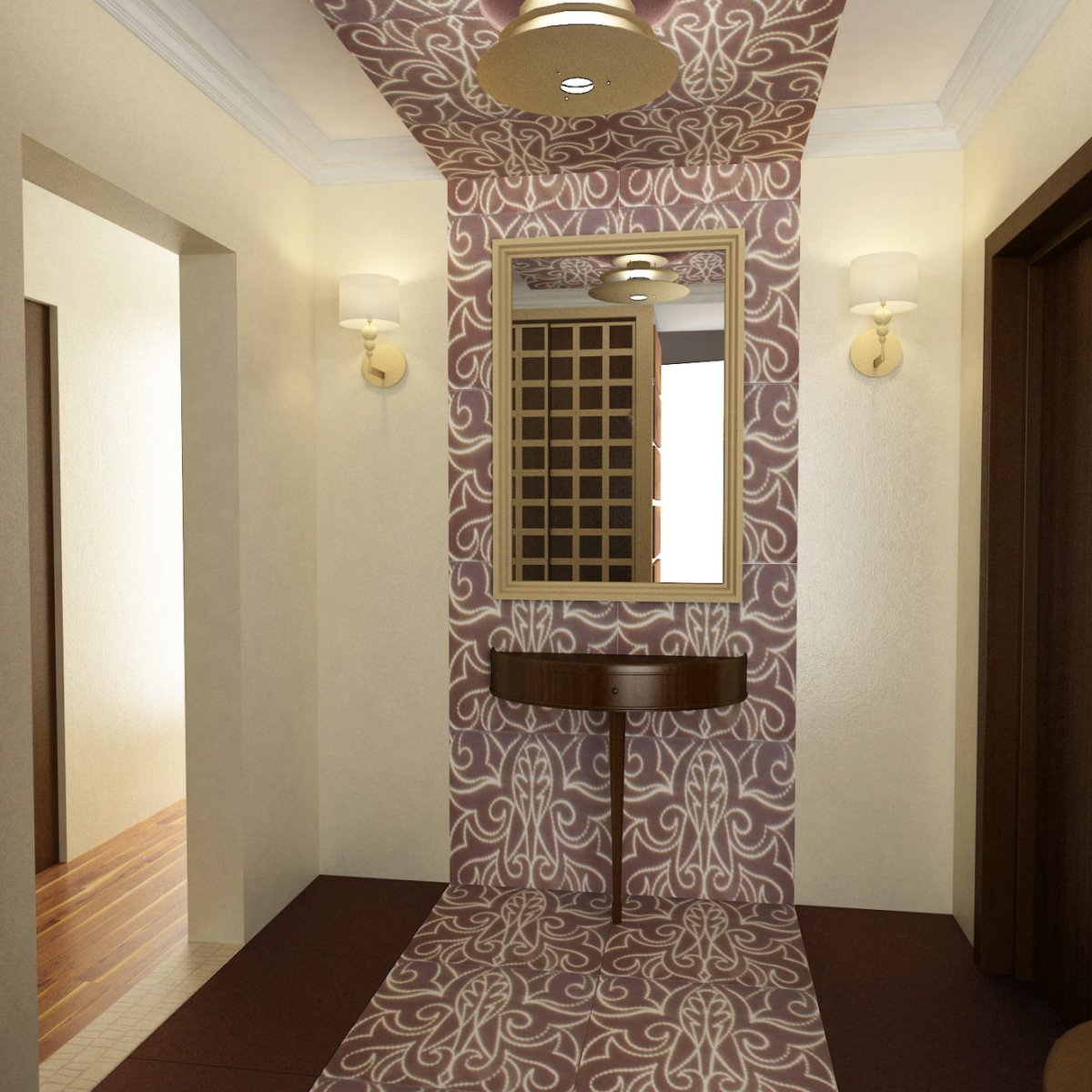 Зеркальная плитка Гексагон