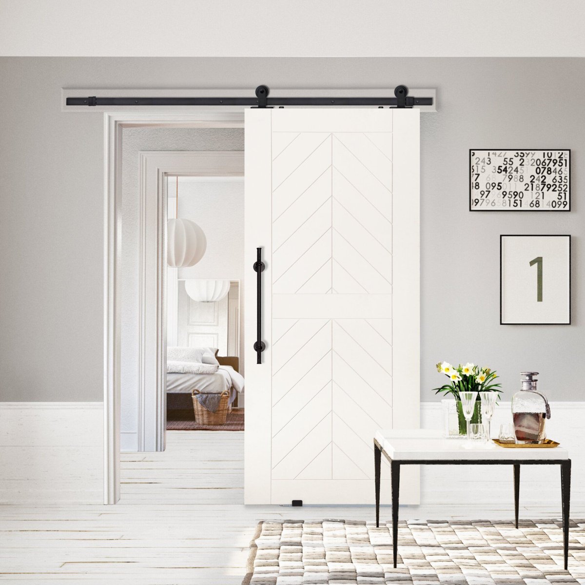 Открытые раздвижные двери