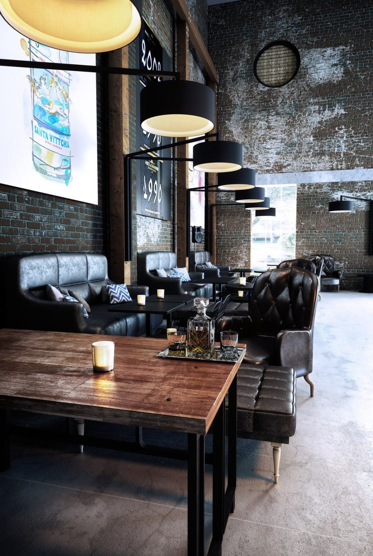 Лофт кафе в Мехико