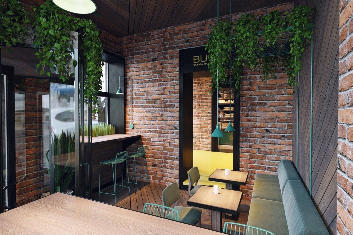 Винтажный интерьер кафе