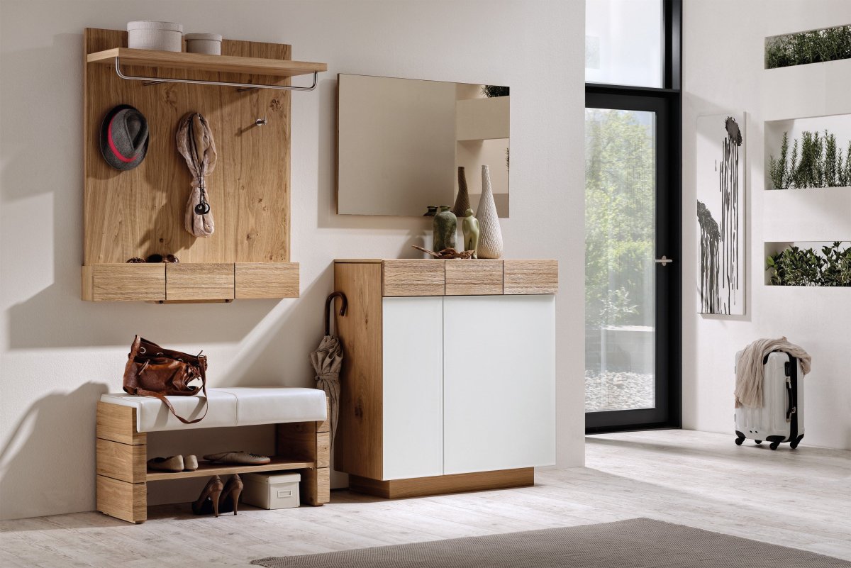 Гардеробная в прихожую в скандинавском стиле