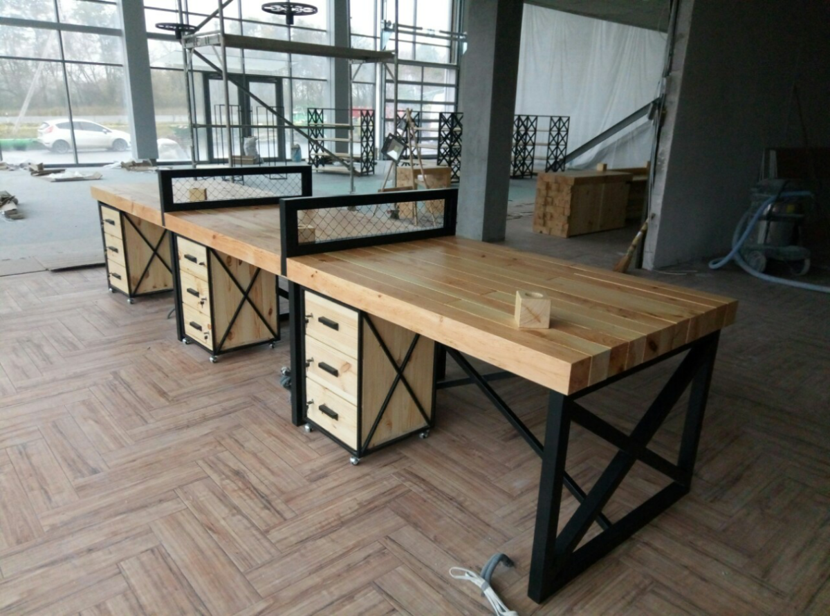 Металлическая мебель в стиле лофт