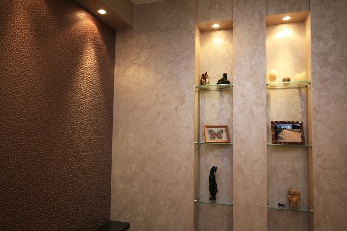 Декоративная штукатурка для ниши