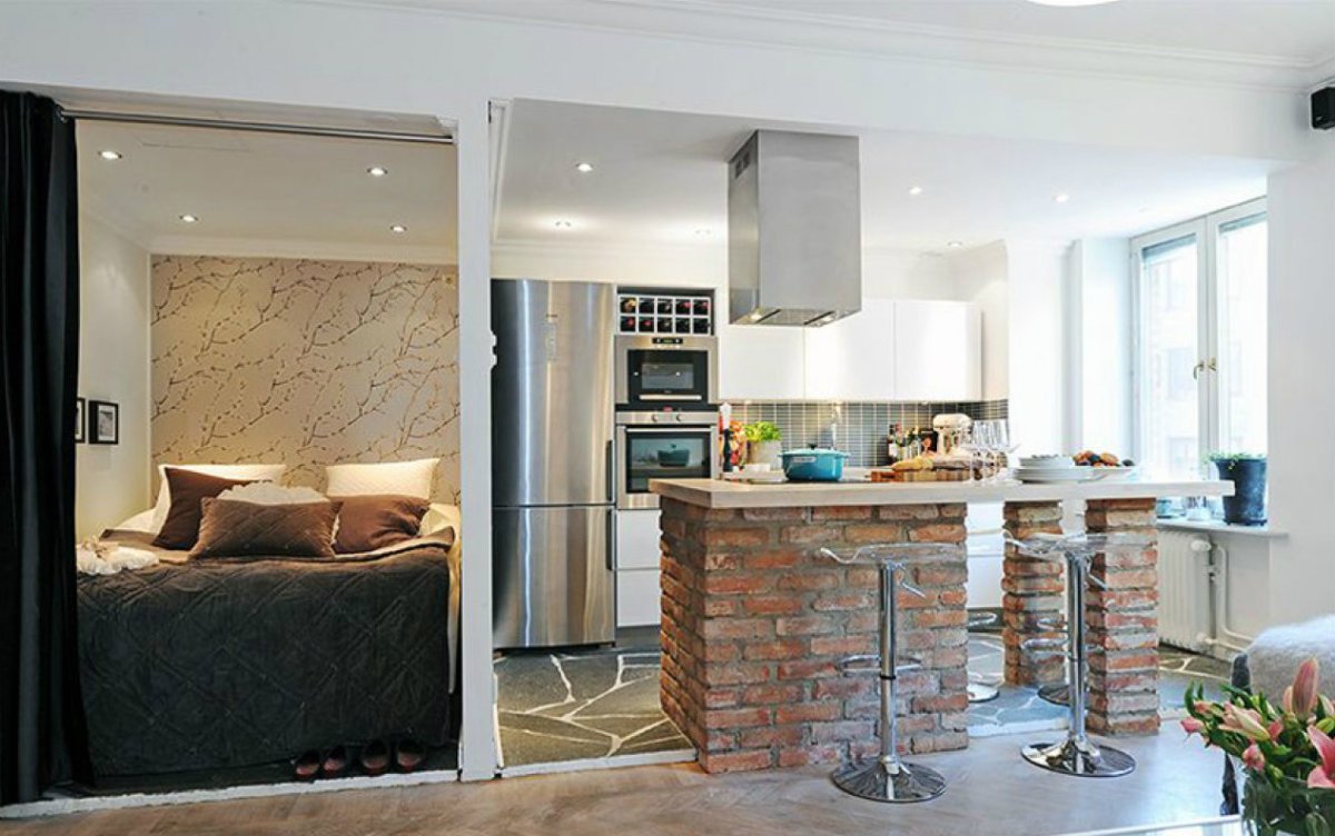 Перепланировка однокомнатной квартиры 30 кв.м в двухкомнатную